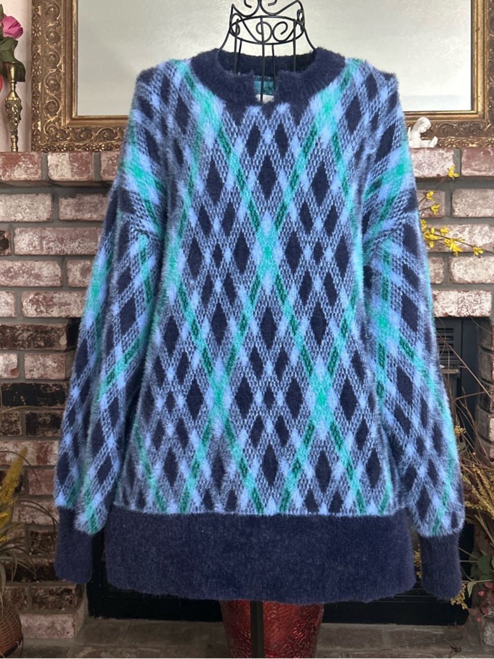 Aerie Flurry Oversized Crew Sweater Sz XS/TP